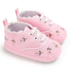 Citgeett Chaussures bébé printemps 018 mois semelles souples lacets fleurs princesse premier pas