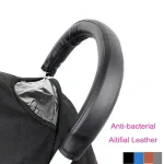 Housse de poignée de poussette antibactérienne en cuir artificiel protection hygiénique design ergonomique compatible Babyzen Yoyo et autres modèles