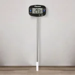 Thermomètre numérique rotatif pour viande et barbecue test de sonde électronique cuisson précise alimentaire four eau lait huile cuisine BBQ acier inoxydable ABS design moderne mesure facile