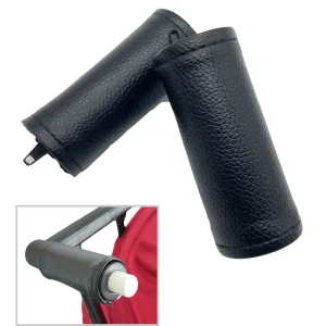 Poignées poussette cuir PU haute qualité GB Pockit All City Cybex Libelle housse protection confort design moderne noir Poignées poussette cuir PU haute qualité GB Pockit All City Cybex Libelle housse protection confort design moderne noir