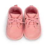KIDSUN Chaussures bébé garçons classique cuir synthétique antidérapant semelle souple caoutchouc enfant bas âge fille bottines infantiles berceau premiers marcheurs 3 couleurs