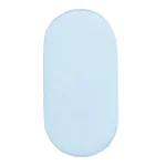 Draps de berceau en satin pour bébé fille et garçon 33×16 cm ajustement universel hypoallergénique doux et confortable couleur lumière bleue