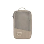 Sac à couches poussette sac suspendu rangement bébé confort et sécurité style minimaliste tissu rembourré fermeture éclair poignée transporteuse motif ours 036 mois