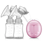 Tirelait électrique double BPAfree avec stockage de lait pompe USB portable coussinets de confort cadeau rose pour maman