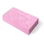Gomme à effacer Pororo en forme de brique idéale pour les enfants douce et sécurisée PVC de qualité couleur rose pastel accessoire de bureau ludique et durable