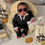 Ensemble barboteuse pour photographie de nouveau-né, gilet et nœud papillon pour bébé garçon, tenue deux pièces, Costume de séance Photo pour nourrissons – black suit