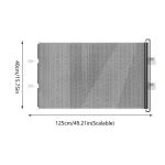 Barrière de sécurité en maille métal pour portes bébé animaux domestiques espaces intérieurs 125 cm de large 40 cm de hauteur sans perçage design moderne facile à installer durable sécurité optimale