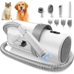 Kit de toilettage pour chien pour animaux de compagnie, comprend 4 peignes de tondeuse à cheveux, 2,5 l, aspirateur et 5 outils de toilettage pour animaux de compagnie – US Plug