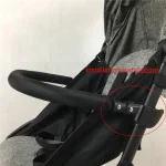 Barre de parechocs avant pour poussette bébé Oxford tissu sécurité accoudoir pliable style moderne haute qualité