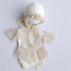 Robe pour poupée fille en dentelle accessoire de jouet en tulle tenue pour mannequin bébé style romantique vintage