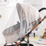 Protection UV antimoustique pour landau filet bébé parasol moustiquaire poussette accessoire durable sans chimique