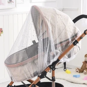 Protection UV antimoustique pour landau filet bébé parasol moustiquaire poussette accessoire durable sans chimique