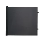 Écran de sécurité rétractable pour animaux de compagnie barrière antidérapante intérieure et extérieure maille solide pour escaliers portes chambres bébé facile à installer non pour animaux de compagnie  Noir