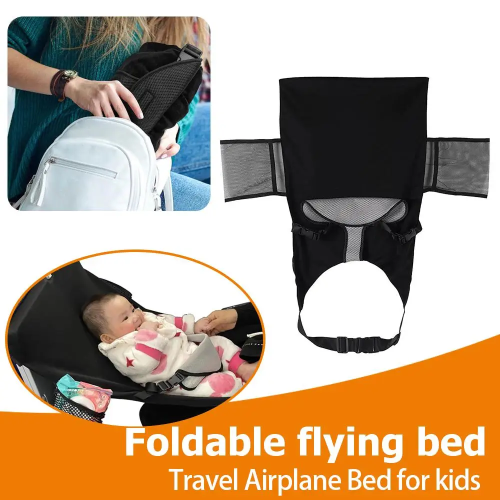 Lit d&rsquo;avion de voyage pour bébé extension siège voiture reposepieds portable hamac bébé lit de sommeil compact sécuritaire et facile à transporter