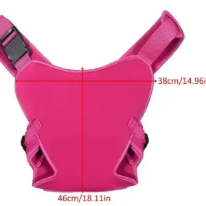 Portebébé ergonomique à sangle réglable rose vif pour enfants de 15 ans confort optimal usage quotidien et plage