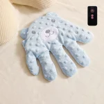 Coussin apaisant ours en peluche main bébé oreiller relaxation sommeil bébé en bas âge accessoire sécurité confort enfant tétée veilleuse