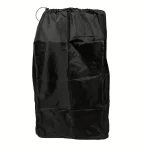 Sac de rangement extralarge pour poussette sac de voyage portable en nylon protection vêtements bébé style minimaliste couleur noire fermeture à cordon