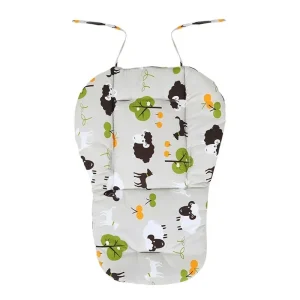 Coussin de siège pour poussette bébé confortable tissu coton motifs animaux 03 ans