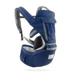Portebébé ergonomique respirant sac à dos portable infantile Hipseat 036M Navy Blue