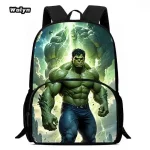 Sac à dos enfants design Hulk école et loisirs grande capacité matériau durable style cartoon idéal pour les fans de superhéros