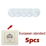 Housse de Protection pour Prise Electrique Bébé Capuchon AntiSecours en Plastique Blanc Design ours 5pcs