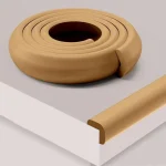 Bandes de Protection pour Coin de Table Bandes de Couverture Souple AntiCrash pour Bébé Protection pour Table en Forme de Barman Matériau NBR Design Wood Color