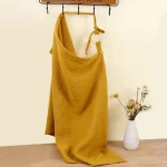 Couverture d&rsquo;allaitement Ginger en coton bio tablier d&rsquo;intimité réglable pour maman et bébé couverture de poussette douce et sécurisée