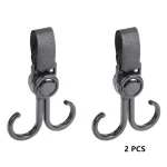 Crochet de suspension pour poussette accessoire de rangement antichute 2 pièces design moderne matériaux durables usage pratique pour bébé