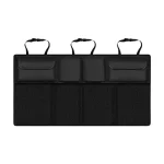 Organisateur coffre voiture arrière rangement多 compartiments poches poignées gain de place pratique tissu durable
