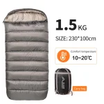 BISINNA Sac de Couchage Camping 3 Saisons Léger Imperméable Confortable Sac Large pour Adulte Randonnée Pêche Picnic
