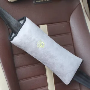 Coussin de protection pour ceinture de sécurité voiture bébé peluche antipression confort sécurité enfants accessoire auto bébé en suédine design moderne