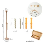 Support mural bébé mobile 012 mois montage sécurisé design moderne bois naturel accessoires inclus cadeau bébé naissance