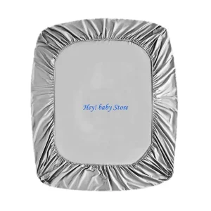 Mat de Bain Doux et Confortable pour Bébé en Fibre de Bambou et Polyester Gris Idéal pour la Douche et le Changement facile à Nettoyer AntiDérapant Conçu pour les 012 Mois