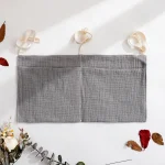 Organisateur de berceau bébé caddie suspendu sac de rangement lit 2 poches couches suspendues sac de jouets organizer poussette style minimaliste coton doux universel