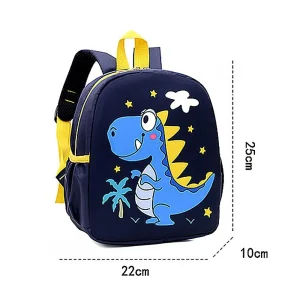 Sac à dos pour enfants dinosaure bleu marine ajustable école sortie enfant garçon fille accessoire scolaire nylon résistant