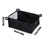 Organisateur sous poussette Oxford noir grande capacité portable pliable idéal pour rangement Shopping bébé extérieur dimensions 33x22x13 cm facile à entretenir