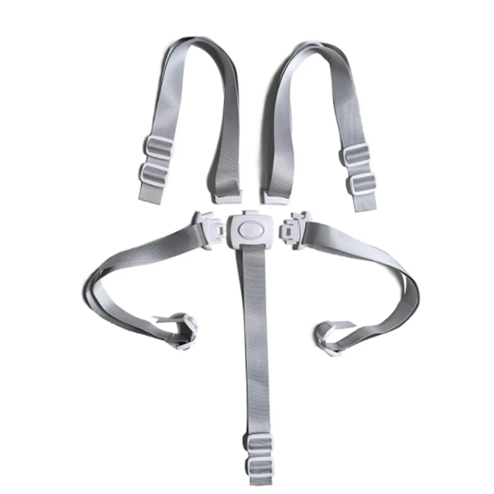 Ceinture de sécurité 5 points réglable pour haute chaise poussette et table à langer fixation Bumosquito style élégant matériaux sûrs
