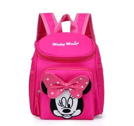 Disney Minnie Mouse Backpack Enfant Sac École Cute Design Sac à Dos Étanche pour Filles et Garçons Accessoire Pratique pour Poussette et Sorties