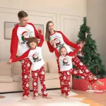 Tenues de Noël Famille Enfant Mère Bébé Pyjamas Ensemble Animaux Imprimés Doux Confort Sécurité Haute Qualité