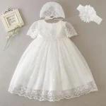 Robe princesse bébé fille baptême mariage anniversaire 1 an Noël robe éveil baptême robe enfant fille robe événement robe bébé fille 324M