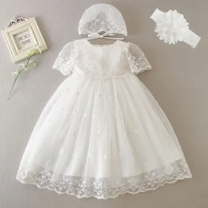 Robe princesse bébé fille baptême mariage anniversaire 1 an Noël robe éveil baptême robe enfant fille robe événement robe bébé fille 324M