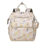 Sac à dos bébé multifonctionnel doudou sac à langer poussette sacs de voyage maternité design moderne pastel compartiments multiples polyester imperméable