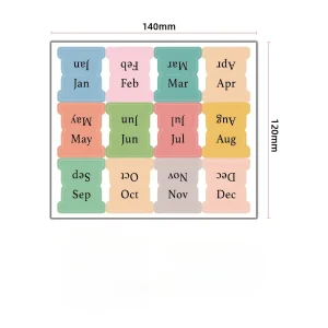Calendrier mural 2023  12 mois  Design moderne pastel  Organisez vos activités de bébé  Pratique et décoratif