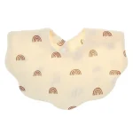 Bavoir en coton bébé serviette salive écharpe bandana motif arcenciel 024 mois ajustable doux confortable hygiène maternité accessoire bébé style moderne sécurité qualité premium