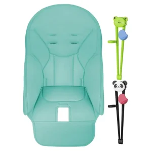 Coussin de protection pour chaise haute bébé chaise de salle à manger siège rembourré doux en cuir PU pour enfants sécurité et confort