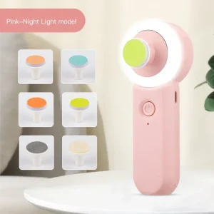 Lampe de nuit portable veilleuse bébé avec filtres interchangeables lumière douce design moderne rose