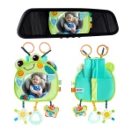 Siège auto berceau poussette jouer salle de sport jouet suspendu pour bébé ventre temps miroir jouets pour nouveau-nés siège auto voyage jouet pour voyage sur route – frog