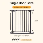 75 ~ 147 cm clôture parc bébé porte enfants barrière de sécurité escalier porte de sécurité pour chiens porte de sécurité bébé montée à pression – For 75-87cm gap