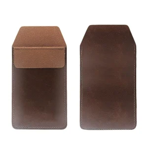 Coque téléphone portable en cuir PU housse étui protection style minimaliste élégant qualité premium durable