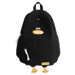 Sac à dos enfant design canard ludique et durable polyester poche frontale fermeture éclair portable école voyage